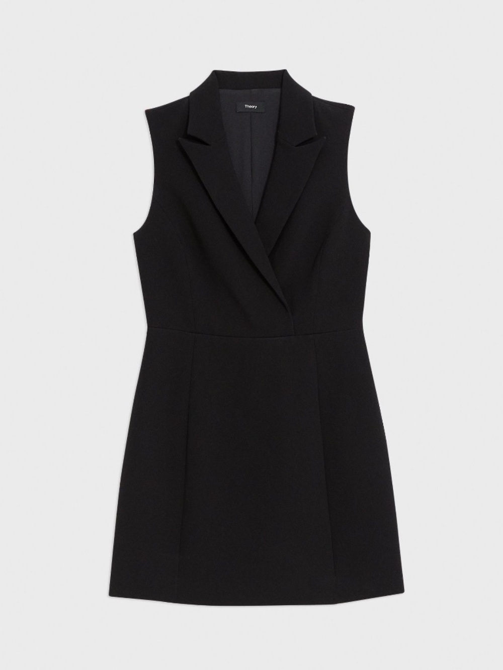 Theory Lapel Admiral Crepe Lapel Blazer Mini Dress